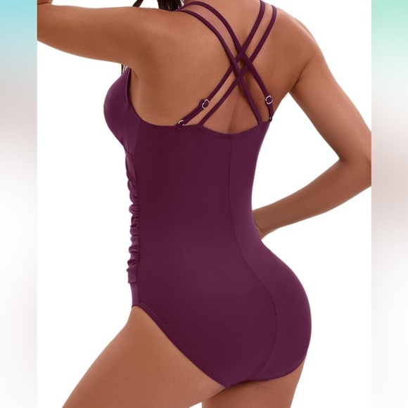 One Piece Swimsuit burgundy - Size M - Picture 2 of 7